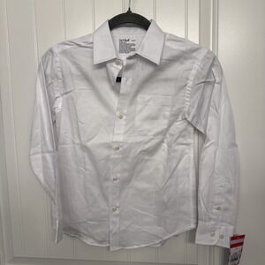 Cat And Jack Long Sleeve Button Down Blouse Kids Size S 6-7 Uniform Shirt NWT